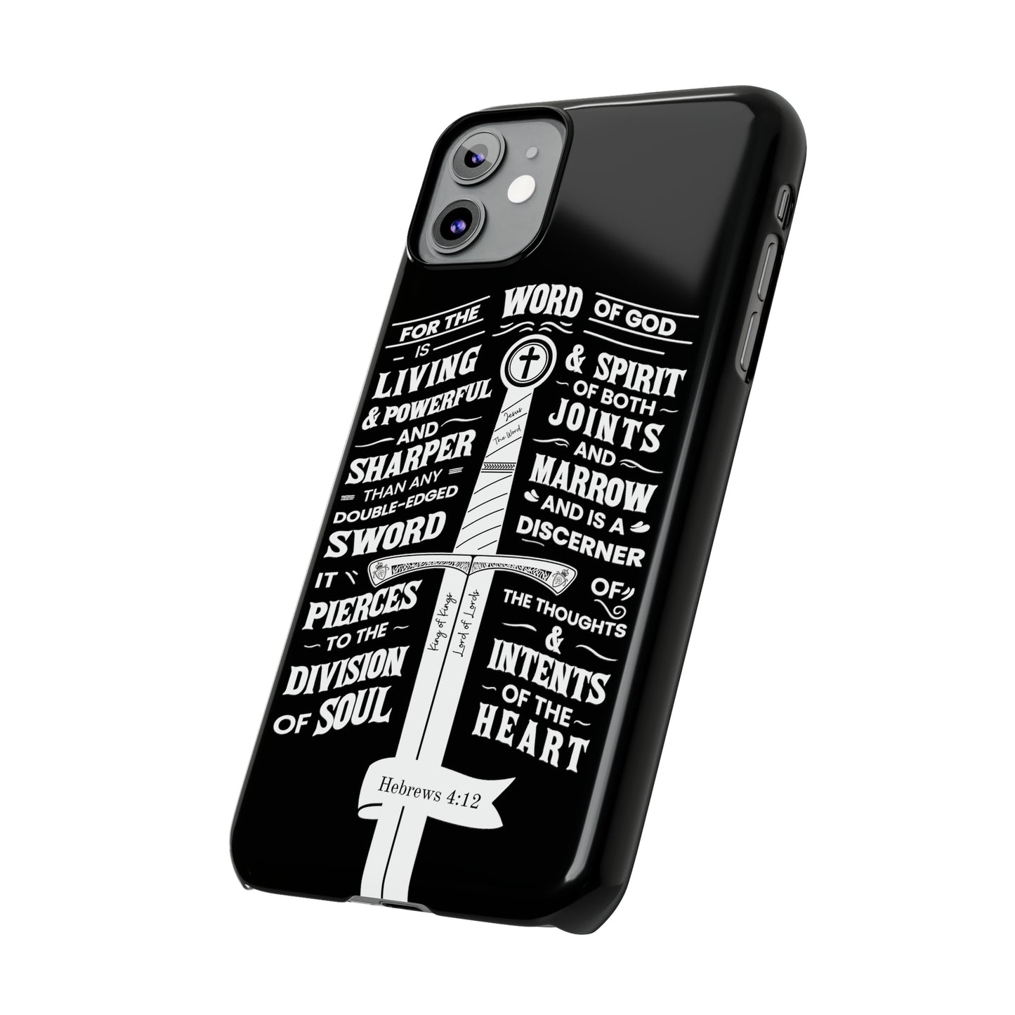 Hebrews 4:12 - The Word of God is Living & Powerful iPhone Case