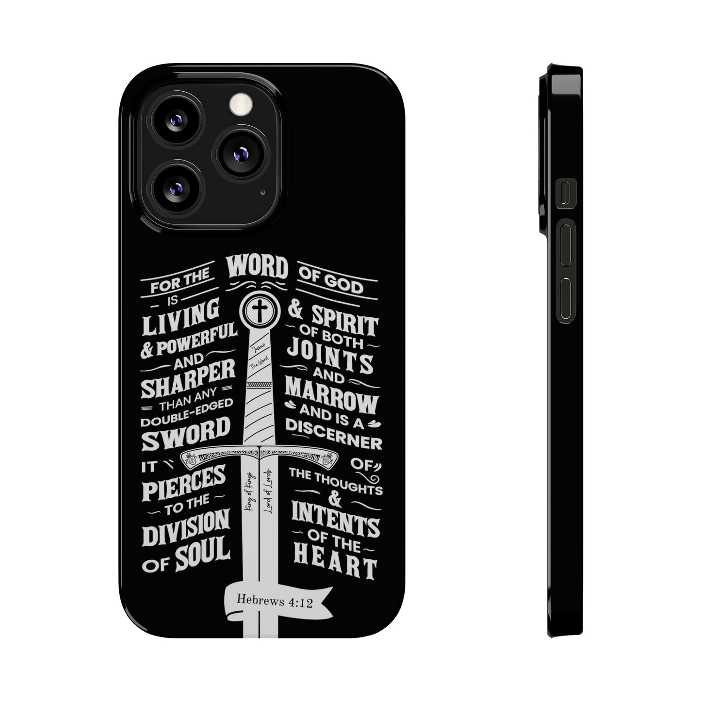 Hebrews 4:12 - The Word of God is Living & Powerful iPhone Case