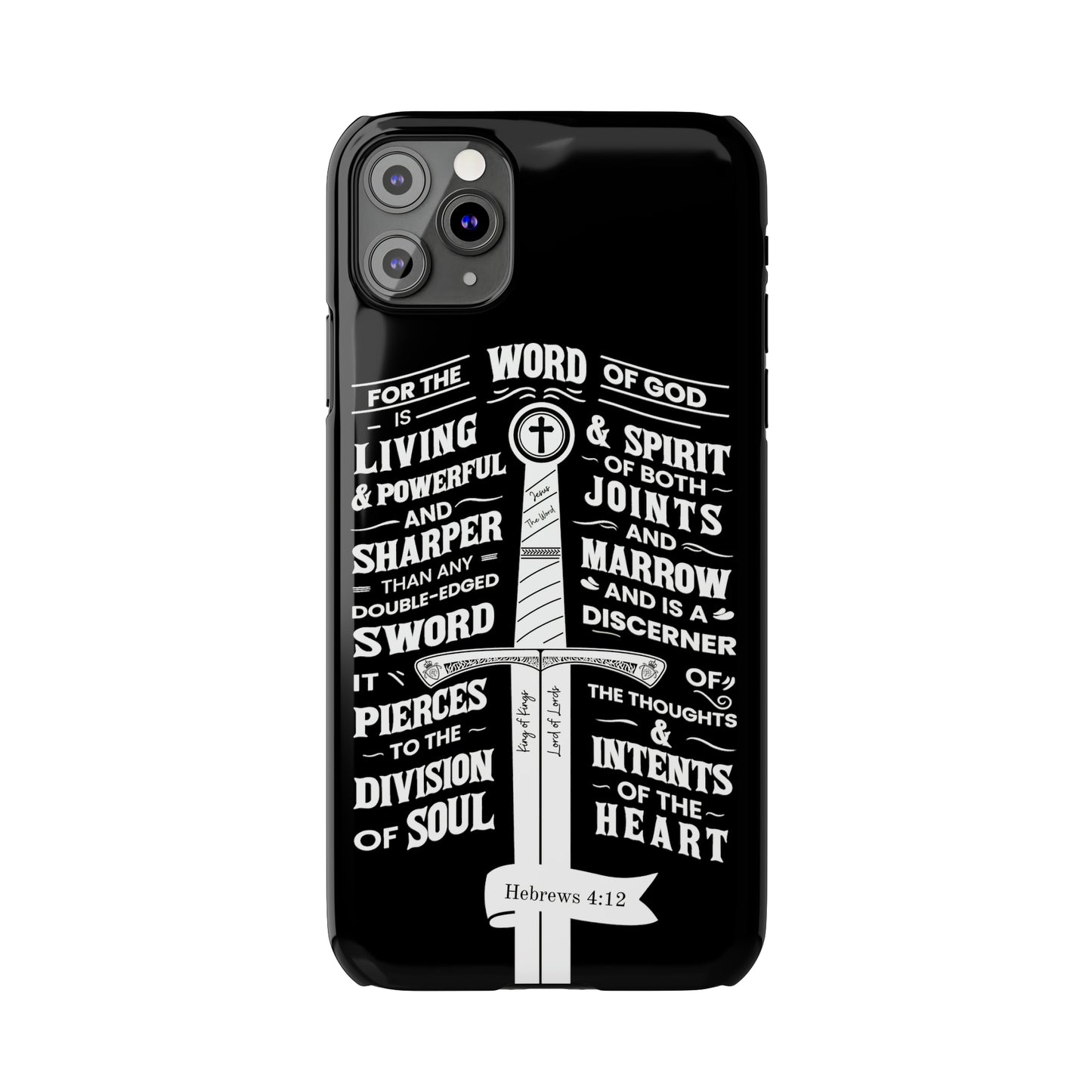 Hebrews 4:12 - The Word of God is Living & Powerful iPhone Case