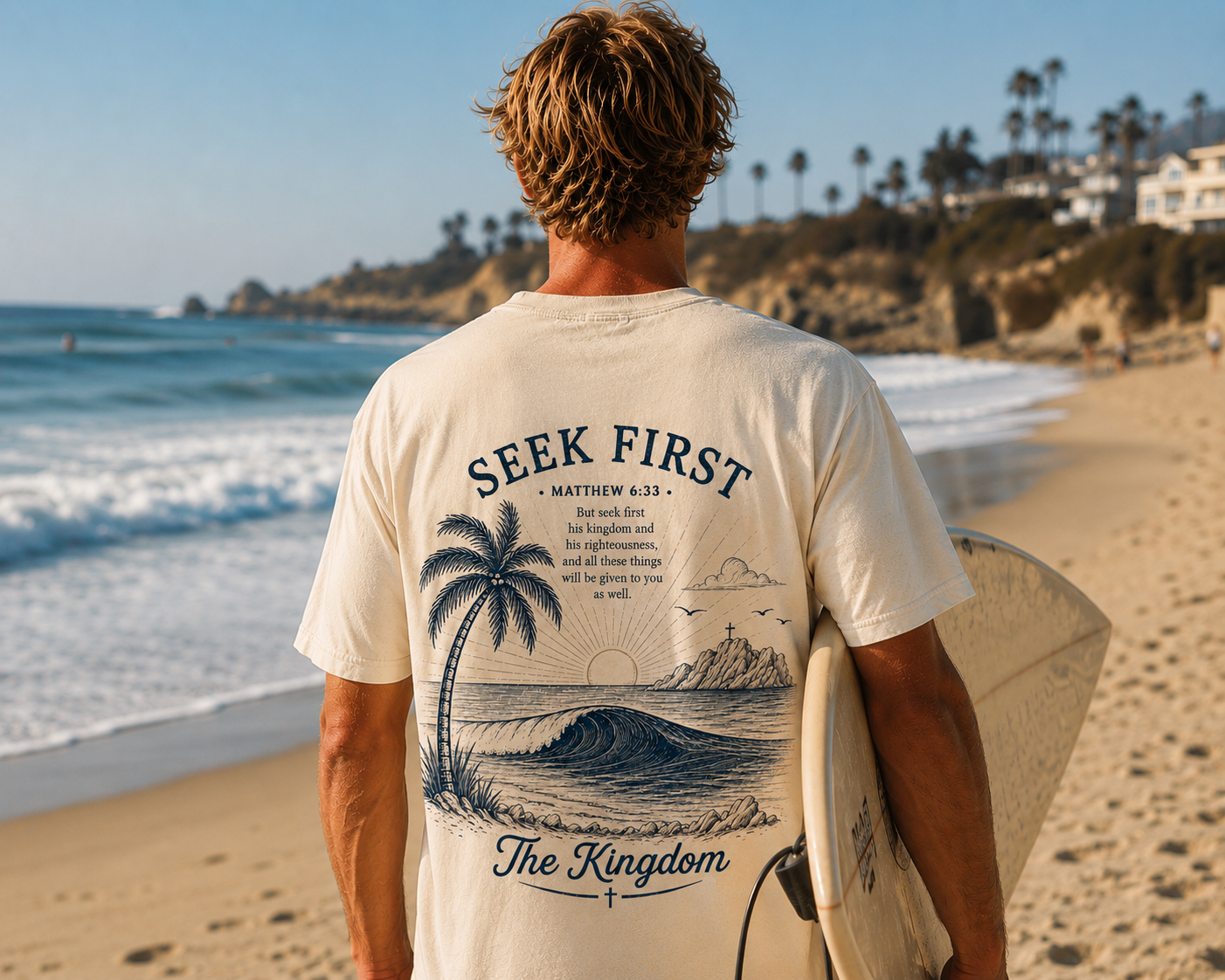 Seek First The Kingdom T-Shirt — Faith-Based Inspirational Tee