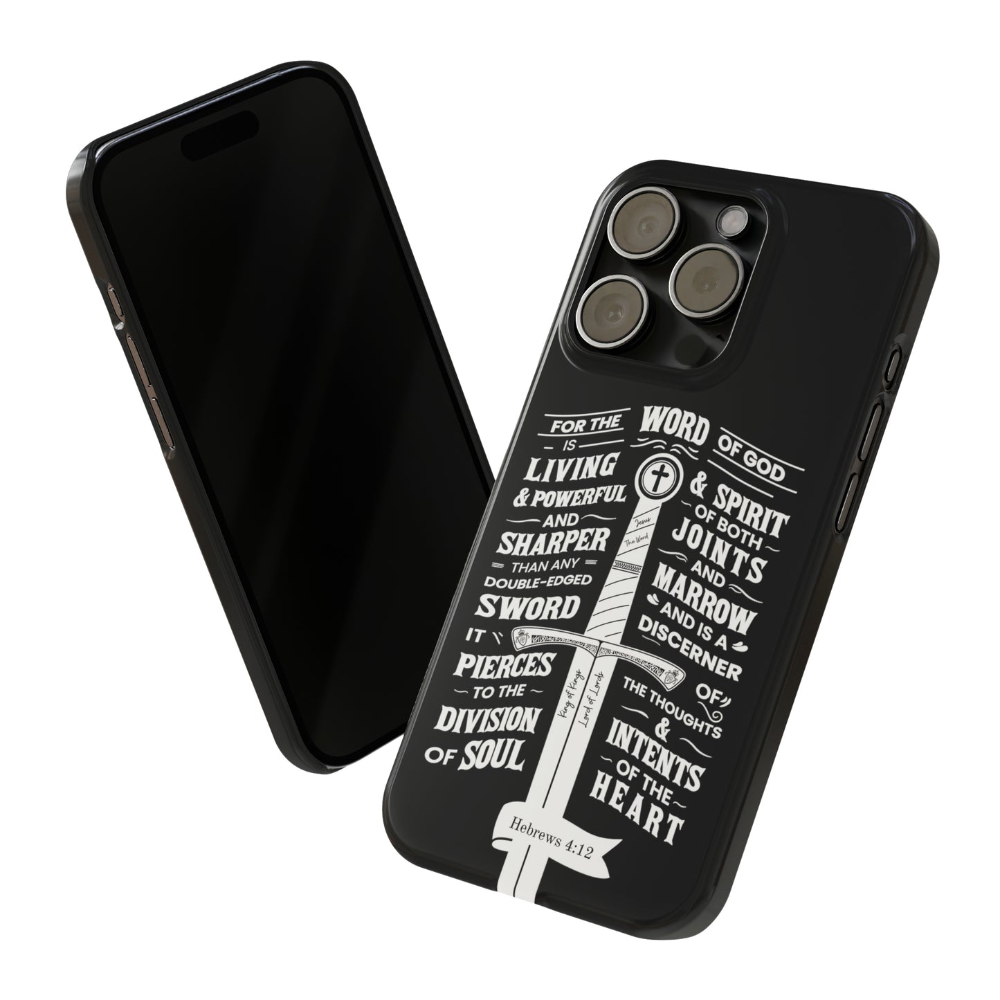 Hebrews 4:12 - The Word of God is Living & Powerful iPhone Case