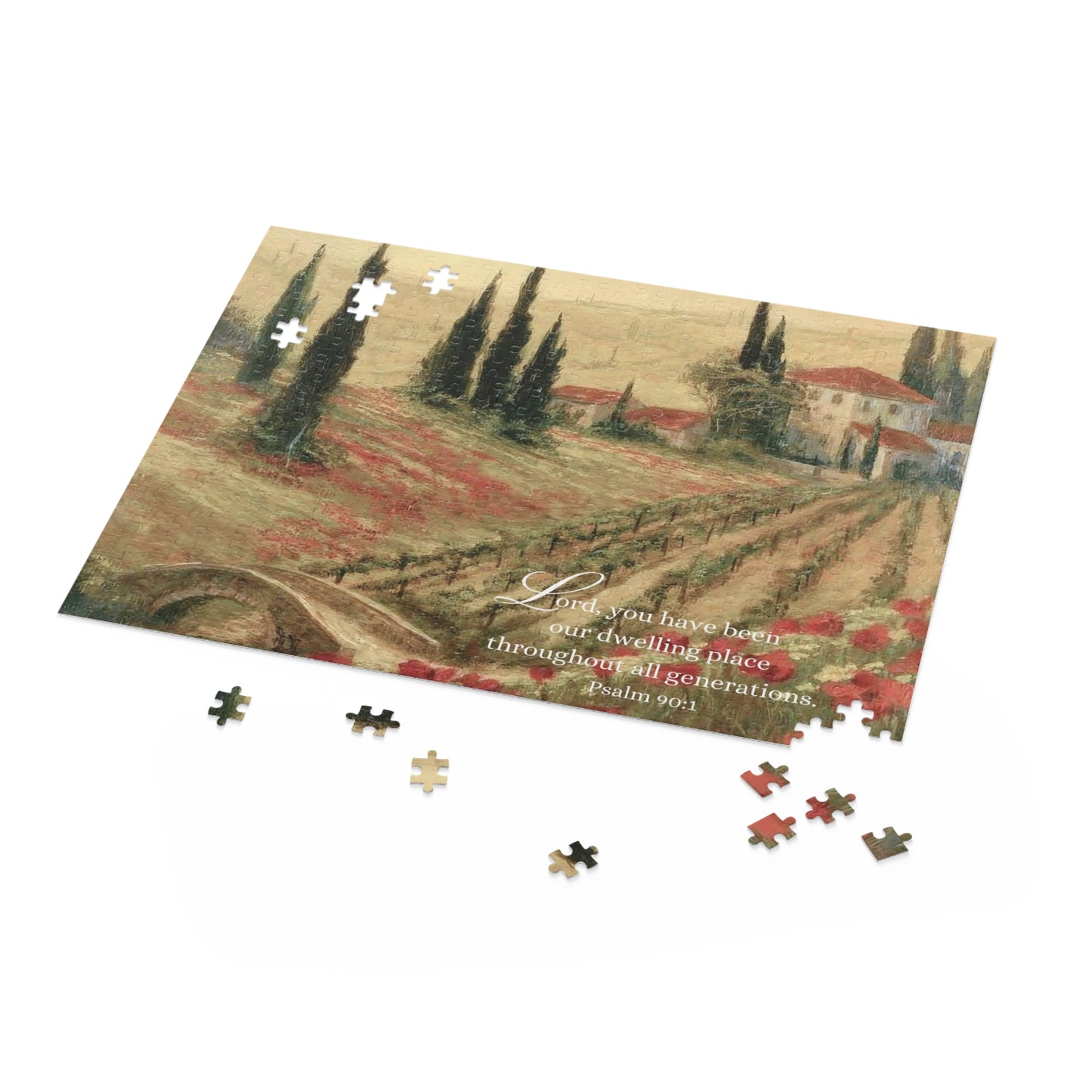 Bible Verse Puzzle - Psalm 90 | Scripture Puzzle, Jigsaw Puzzle (120, 252, 500-Piece)