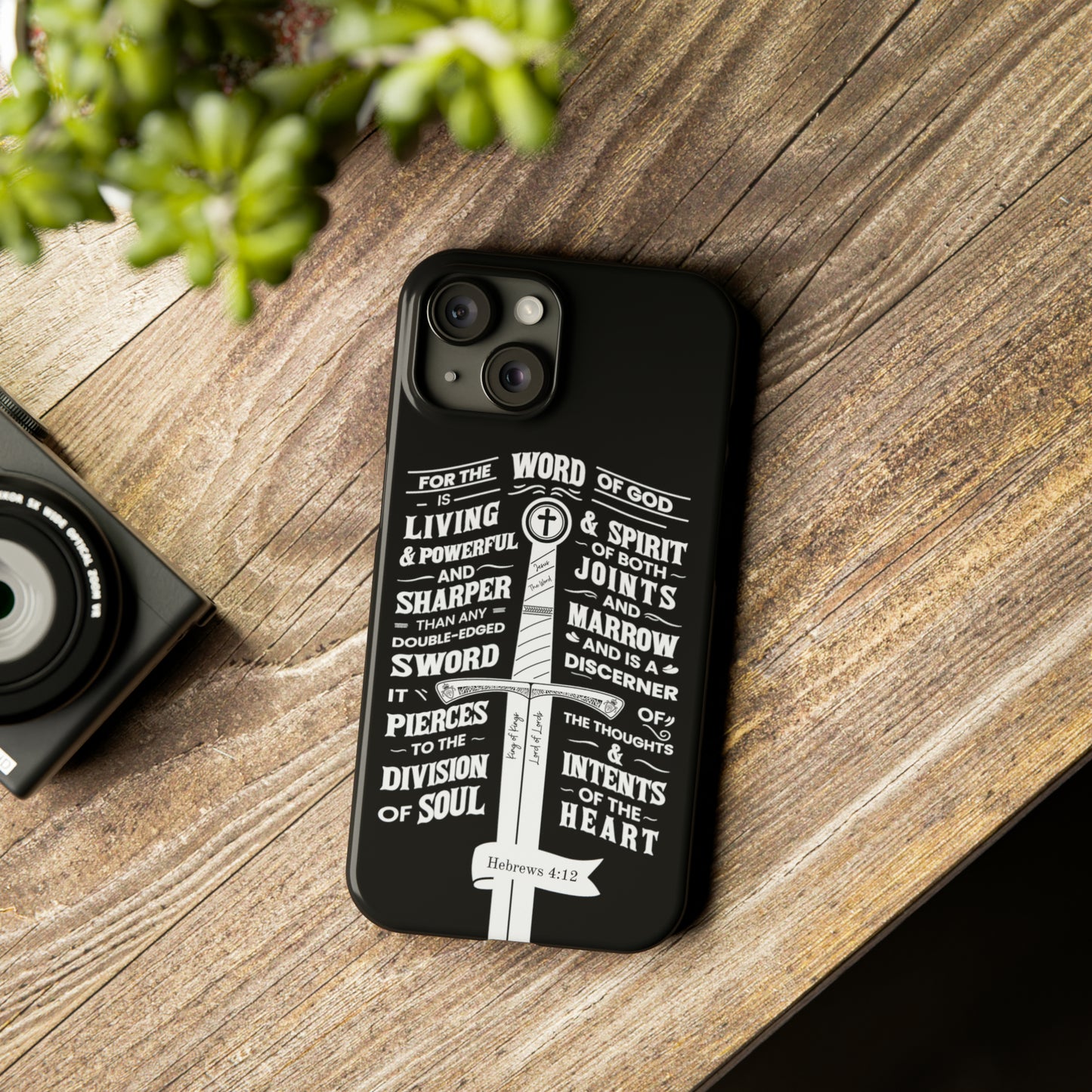 Hebrews 4:12 - The Word of God is Living & Powerful iPhone Case