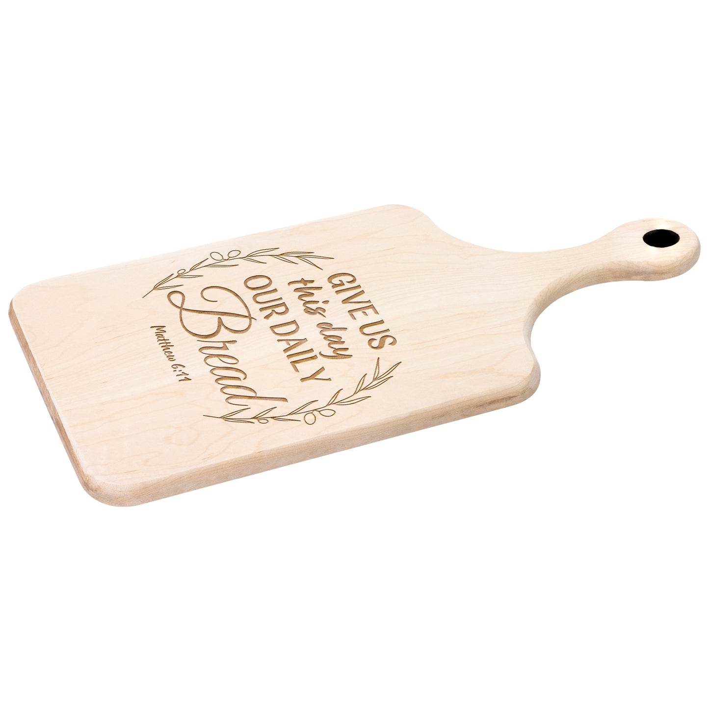 Give Us Our Daily Bread Wooden Cutting Board