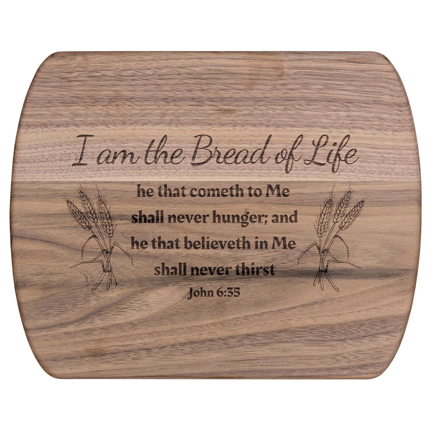 The Bread of Life Cutting Board - Maple / Walnut Wood Cutting Board