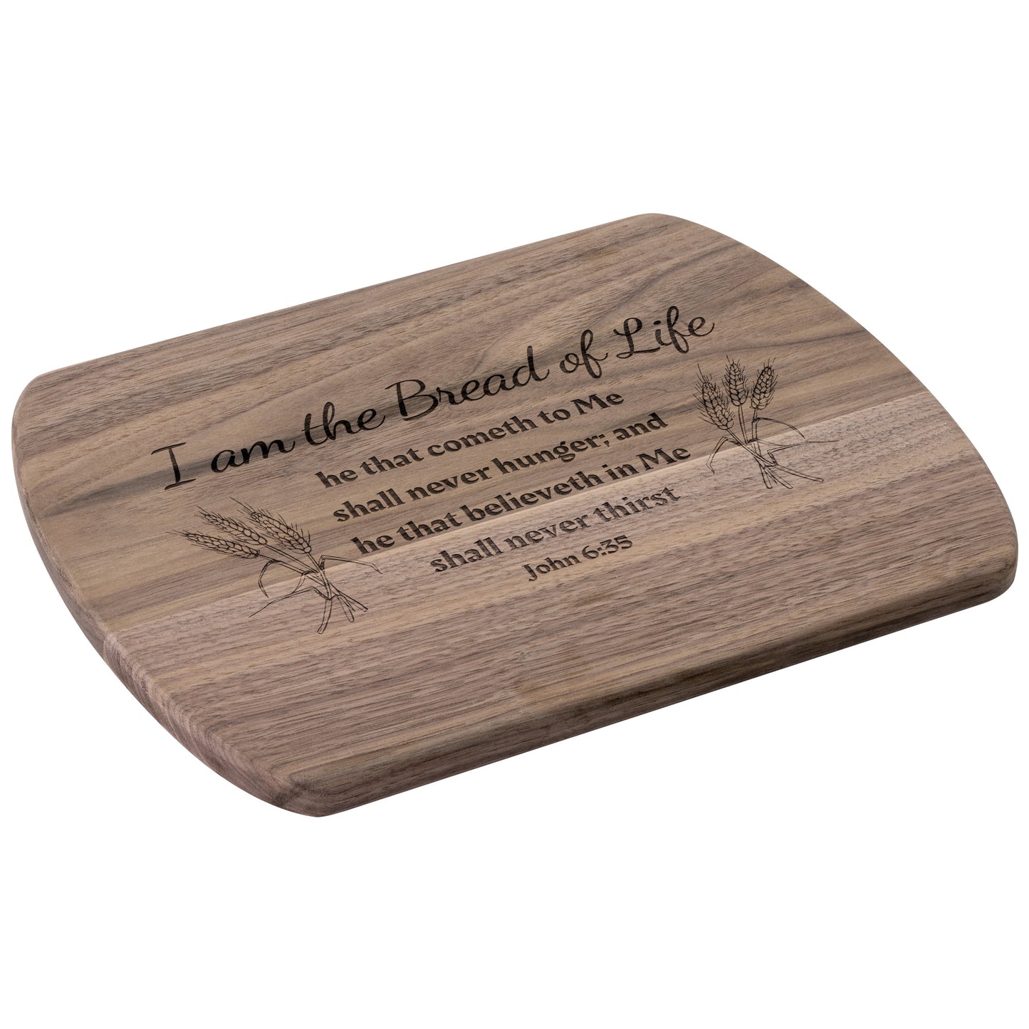 The Bread of Life Cutting Board - Maple / Walnut Wood Cutting Board