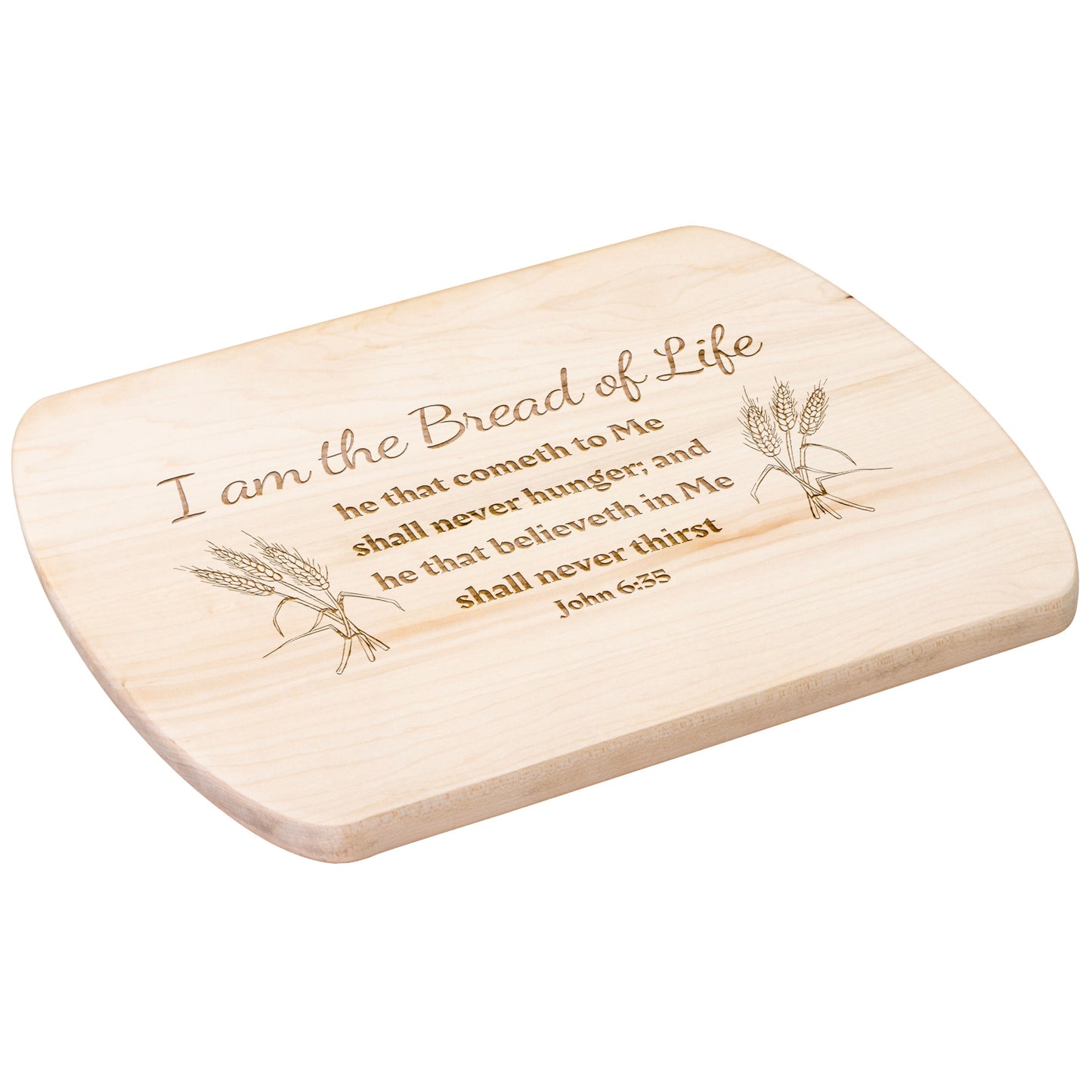 The Bread of Life Cutting Board - Maple / Walnut Wood Cutting Board
