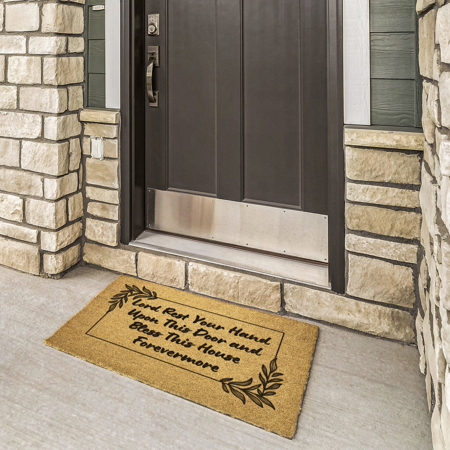 Lord Rest Your Hand Upon This Door - Welcome Mat