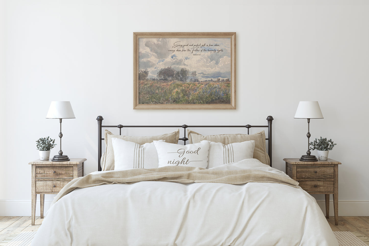 James 1:17 Bible Verse Wall Art- Every Good and Perfect Gift Is From Above