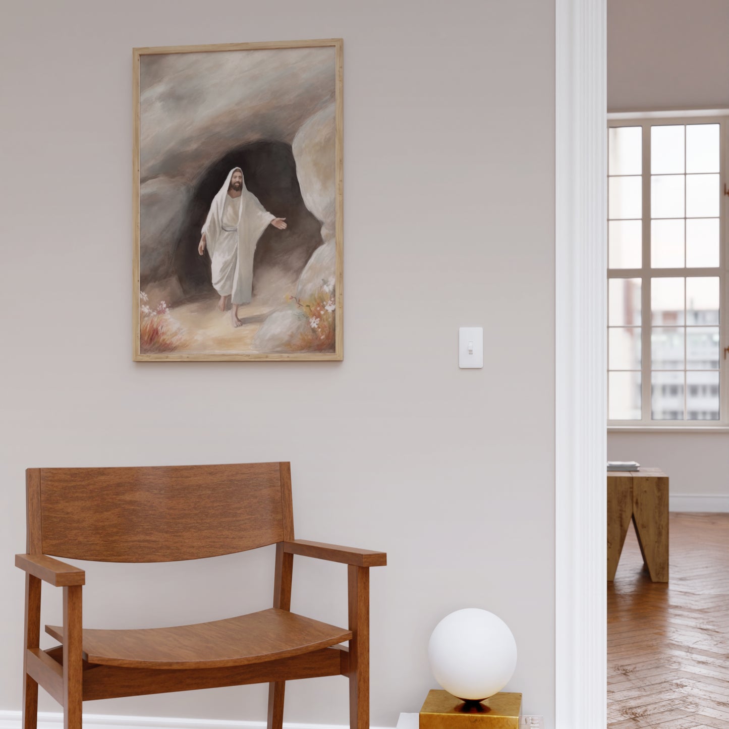 Jesus Is Risen - Easter Wall Art | Christian Home Decor - Unframed Print