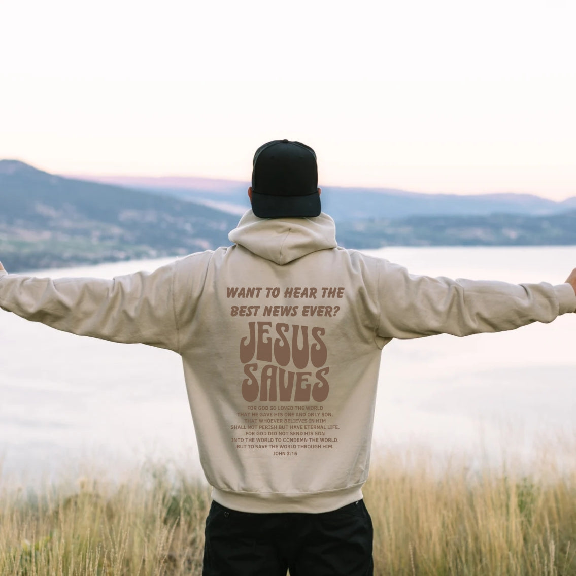 Jesus Saves Hoodie - Best News Ever John 3:16 Hoodie