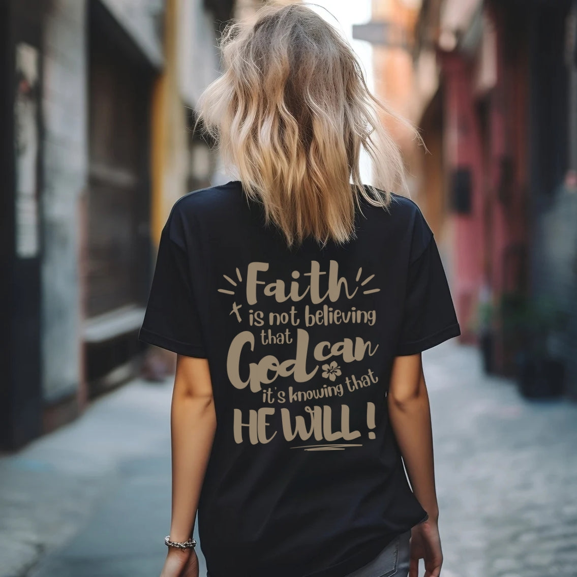 Faith Shirt - Christian Shirt | Christian Tee Brown Aesthetic Shirt
