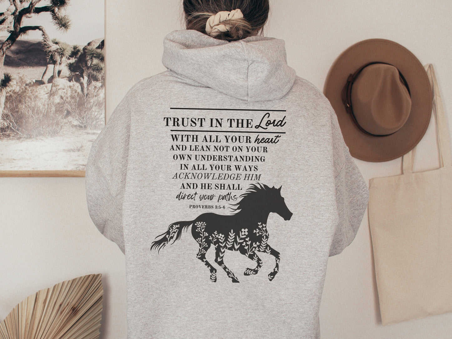 Horse Hoodie - Christian Hoodie | Direct Your Paths - Proverbs 3:5