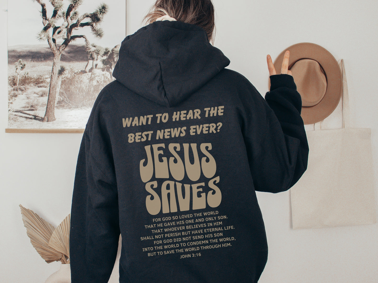 Jesus Saves Hoodie - Best News Ever John 3:16 Hoodie