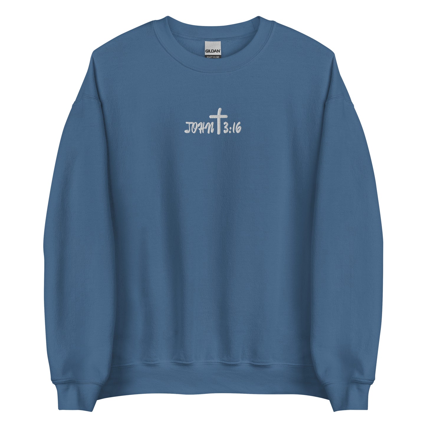John 3:16 Sweatshirt Embroidery | Christian Embroidered Sweater