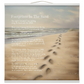 Hanging Canvas Tapestry - Footprints In The Sand Art On Canvas