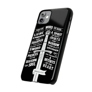 Hebrews 4:12 - The Word of God is Living & Powerful iPhone Case