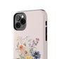 Flower Phone Case with Bible Verse Isaiah 40:8, Bible Verse Phone Case
