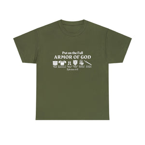 Put on The Full Armor of God T-Shirt - Christian Shirt | Bible Verse Shirt