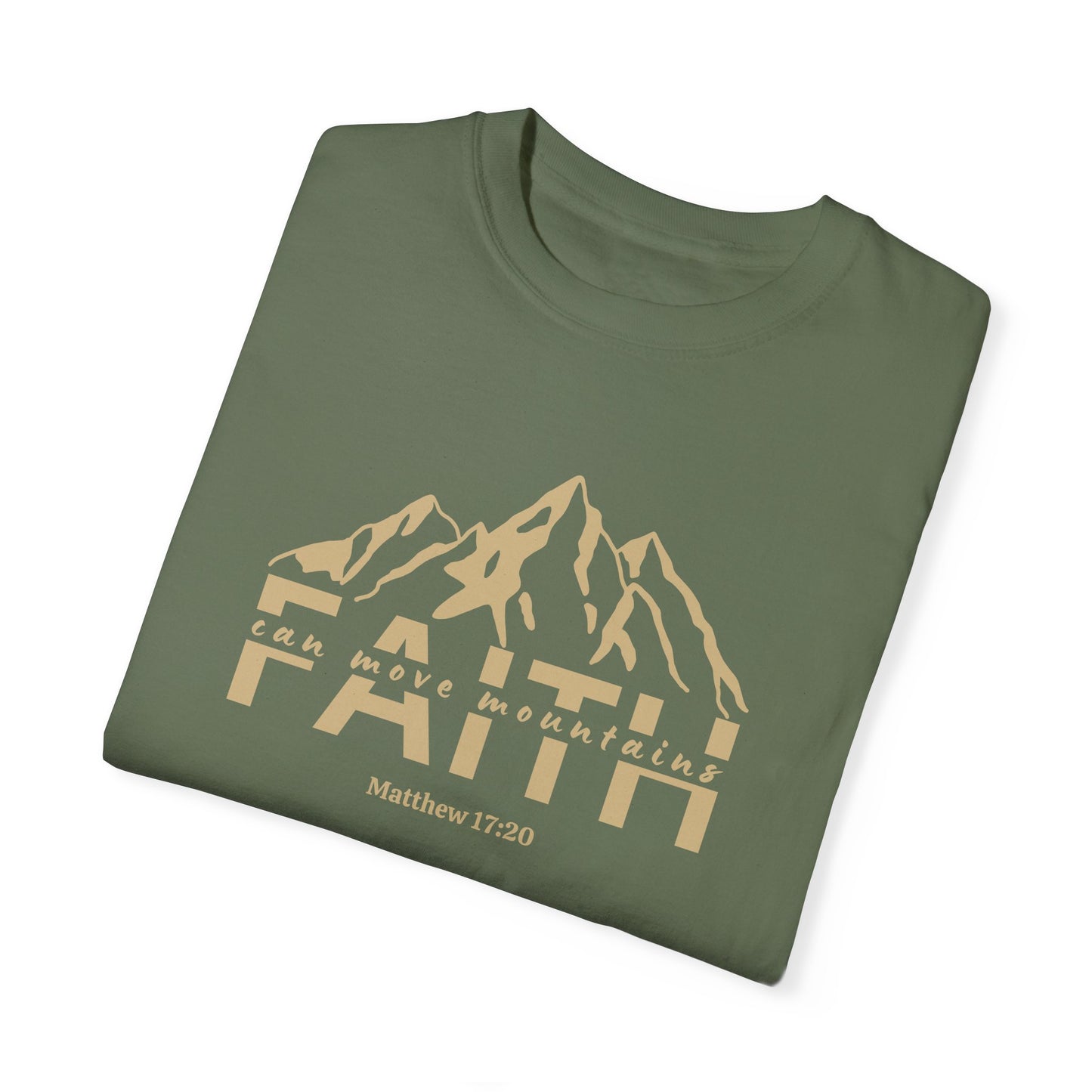 Faith Shirt - Faith Can Move Mountains | Matthew 17 Bible Verse Shirt, Christian T-shirt