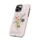 Flower Phone Case with Bible Verse Isaiah 40:8, Bible Verse Phone Case