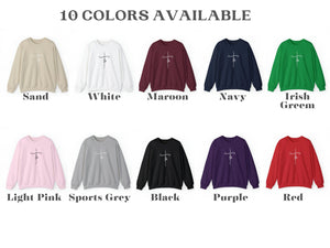 Christian Faith Sweatshirt - Crewneck Sweatshirt | Faith Cross Sweater
