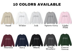 Jesus Sweatshirt - The Way, The Truth and The Life - Bible Verse Crewneck Sweatshirt
