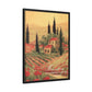 Psalm Scripture Canvas with Black Frame - Psalm 90:2 | Bible Verse with Tuscany Painting Print on Canvas