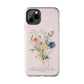 Flower Phone Case with Bible Verse Isaiah 40:8, Bible Verse Phone Case