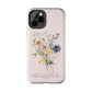 Flower Phone Case with Bible Verse Isaiah 40:8, Bible Verse Phone Case