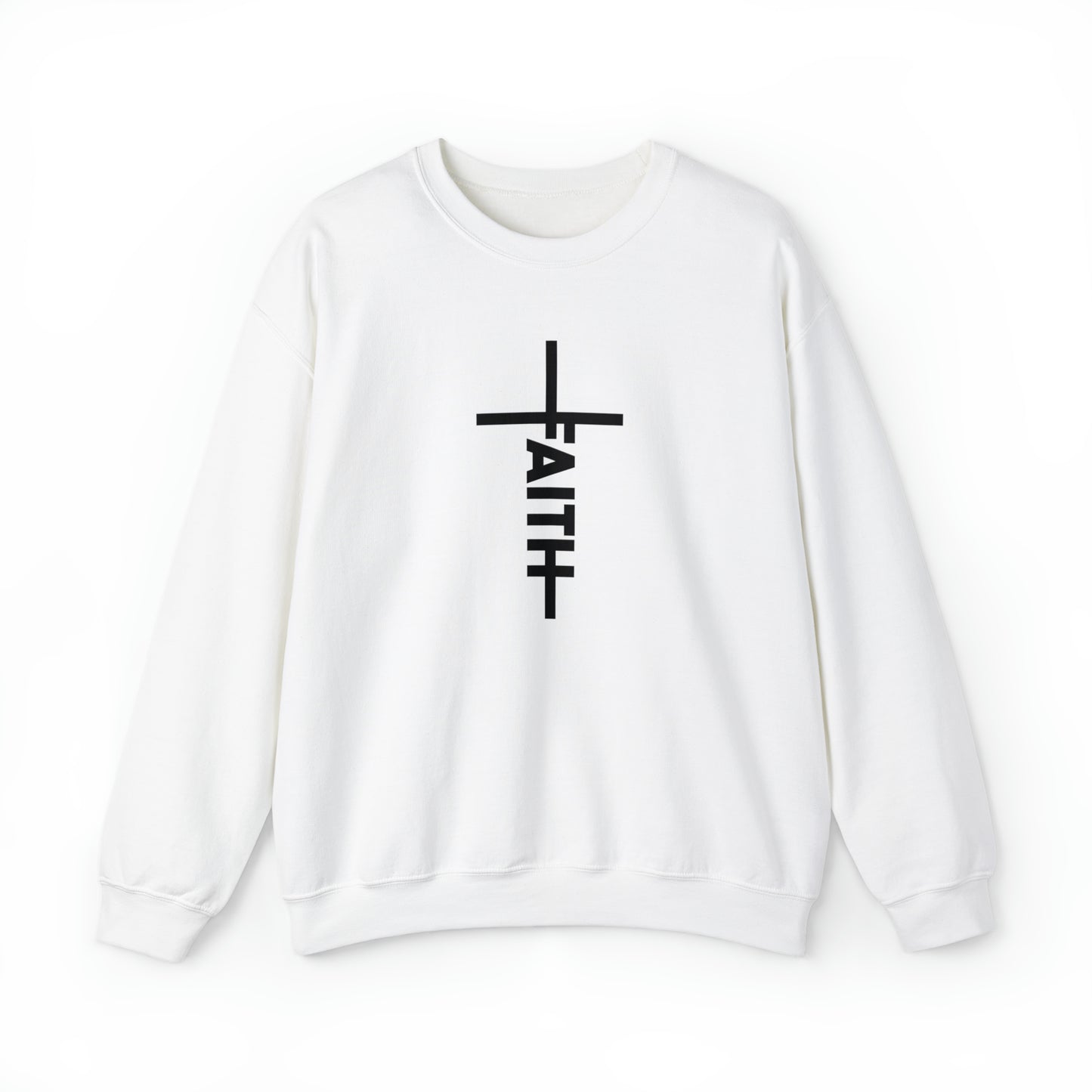 Faith Sweatshirt - Crewneck Sweatshirt | Faith Cross Sweater