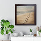 Framed Wall Art - Footprints In The Sand