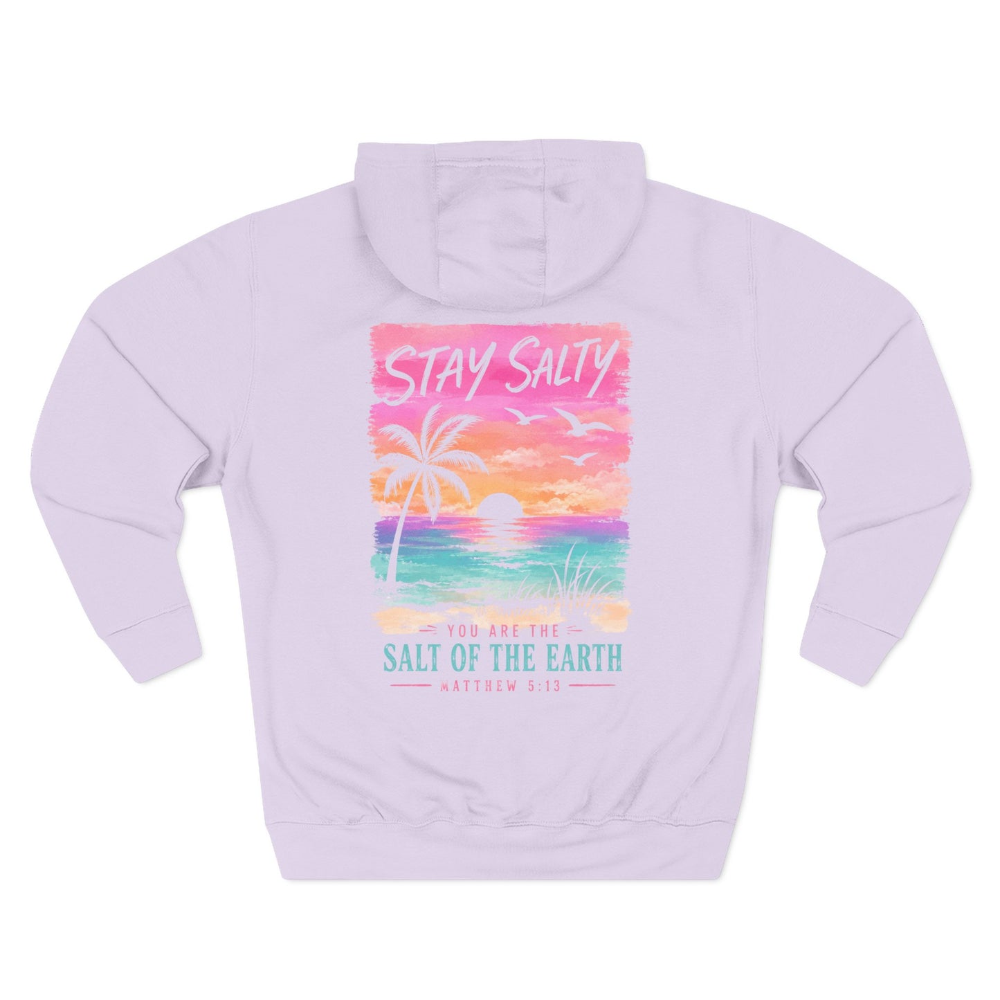 Stay Salty "You Are the Salt of the Earth" Beach Hoodie — Bible Verse Surfwear