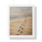 Framed Wall Art - Footprints In The Sand