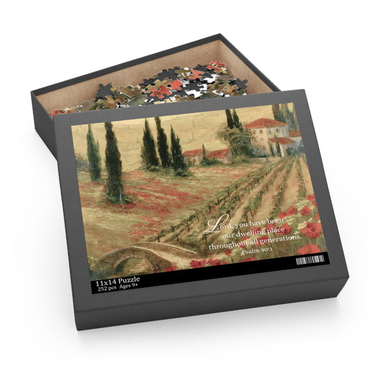 Bible Verse Puzzle - Psalm 90 | Scripture Puzzle, Jigsaw Puzzle (120, 252, 500-Piece)