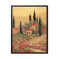 Psalm Scripture Canvas with Black Frame - Psalm 90:2 | Bible Verse with Tuscany Painting Print on Canvas