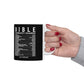 Bible Emergency Numbers Ceramic Coffee Mug 11oz (Black) - Christian Inspirational Gift For Women & Men