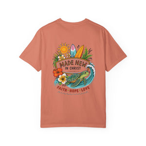 Made New in Christ Surf Tee - Faith • Hope • Love