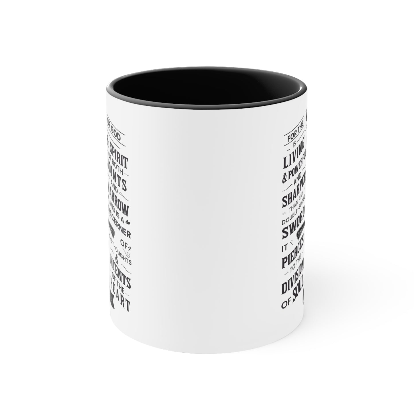 Christian Mug - Hebrews 4:12 The Word of God is Living & Powerful