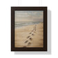 Framed Wall Art - Footprints In The Sand