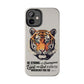 Eye of the Tiger iPhone Case with Bible Verse | Joshua 1:9 - Be Strong and Courageous Bible Verse Phone Case