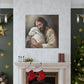 Jesus The Good Shepard & The Lost Sheep Canvas Gallery Wrap | Jesus Christ Wall Art Canvas