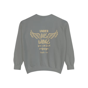 Psalm 91 - Under His Wings Sweater | Comfort Colors Sweatshirt