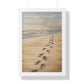Framed Wall Art - Footprints In The Sand