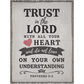 Woven Christian Blanket - Trust In The Lord With All Your Heart Proverbs 3 | Bible Verse Blanket