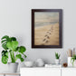 Framed Wall Art - Footprints In The Sand