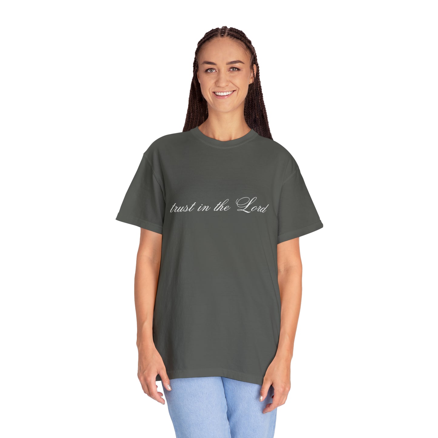 Trust in the Lord T-Shirt - Proverbs 3:5-6 | Bible Verse Shirt  - Printed on Comfort Colors Shirt