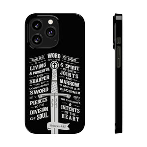 Hebrews 4:12 - The Word of God is Living & Powerful iPhone Case