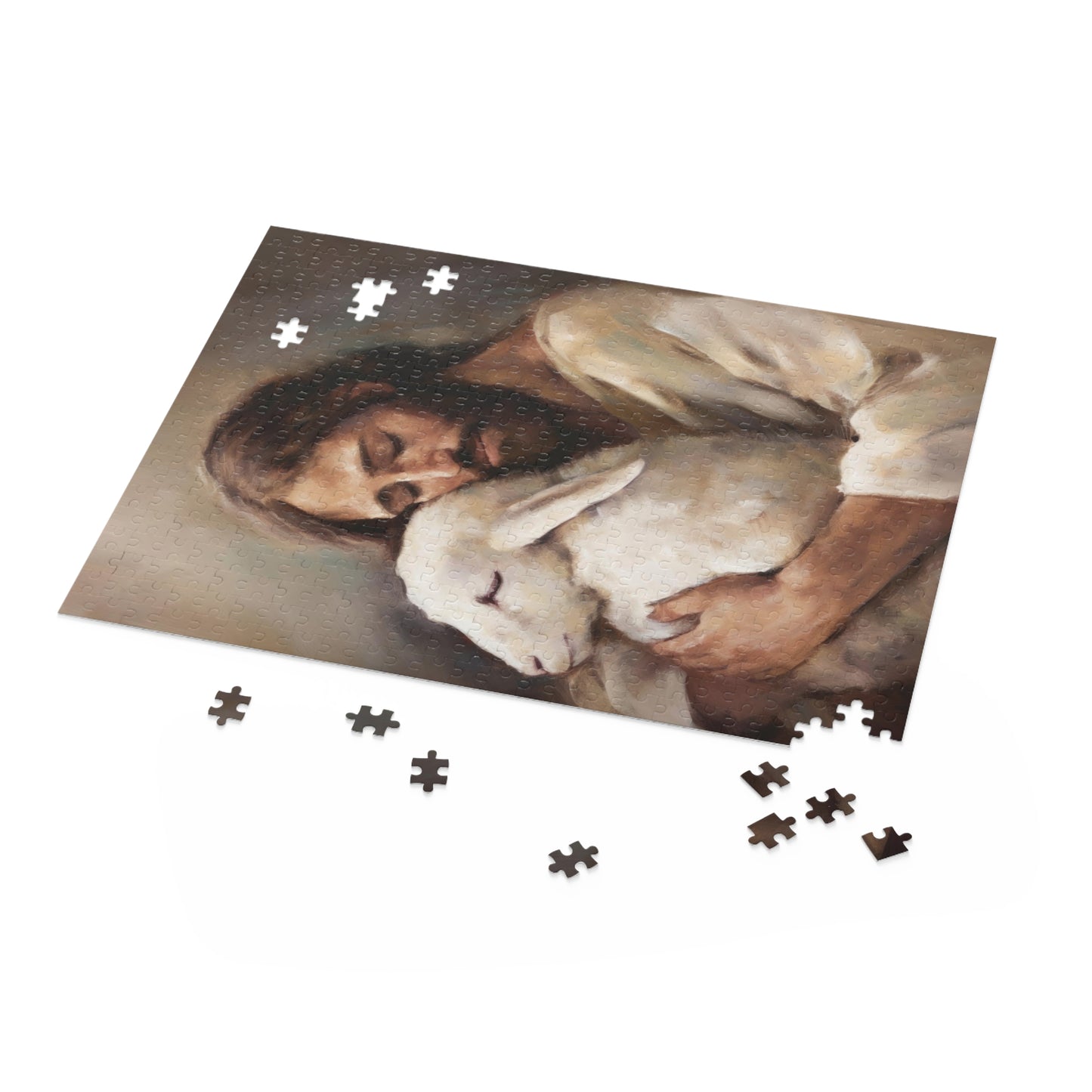 Jesus Puzzle - Jesus The Good Shepherd | Jesus Christ Puzzle, Jigsaw Puzzle (120, 252, 500-Piece)