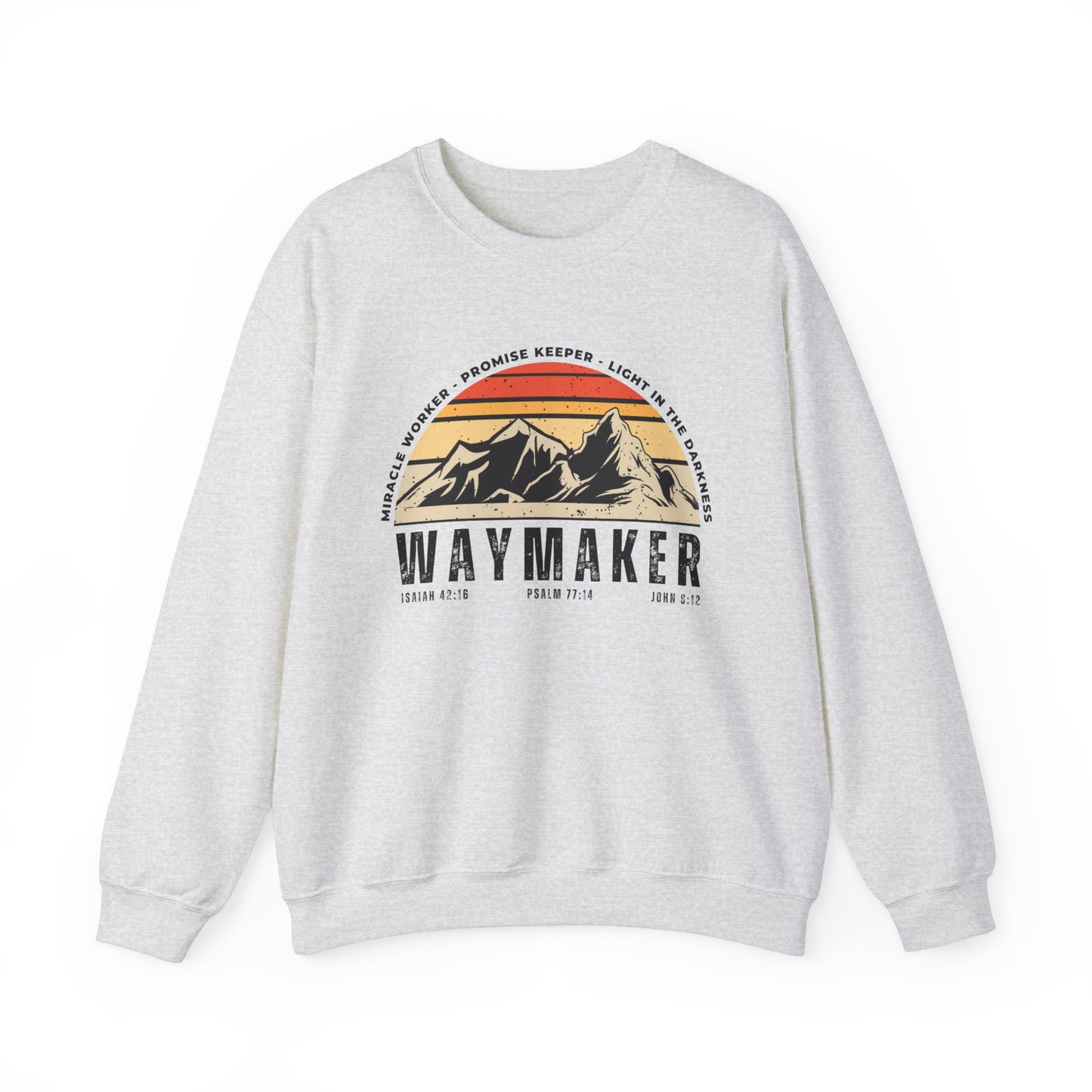 WAYMAKER - Miracle Worker Promise Keeper Sweatshirt | Christian Sweater for Men/Women